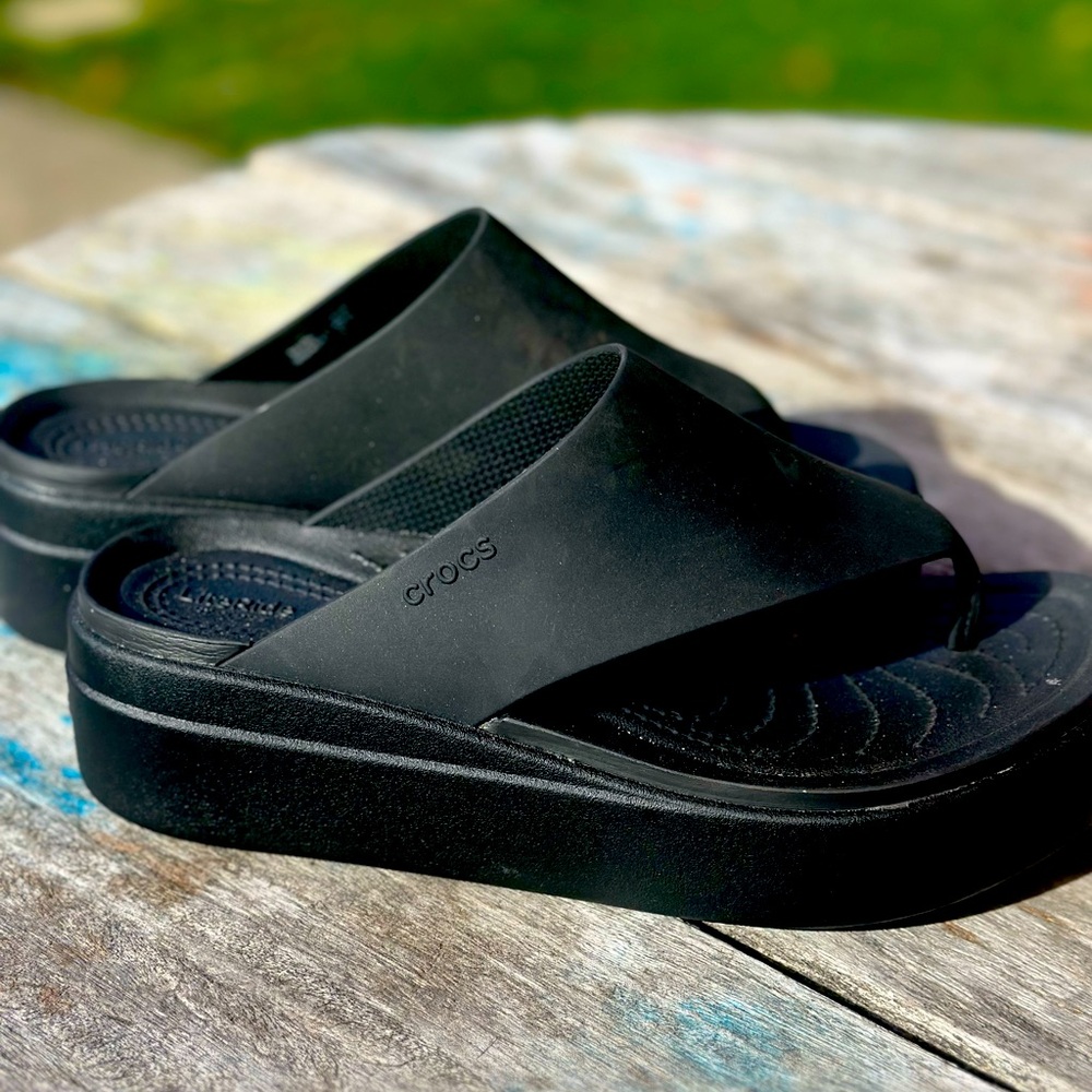 Crocs wedge sandals- new